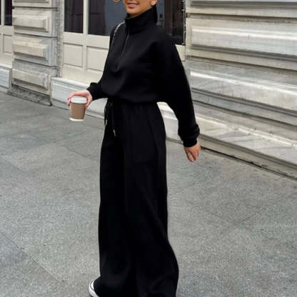 🔥Women's Casual Half-Zip Pullover and Pants Set