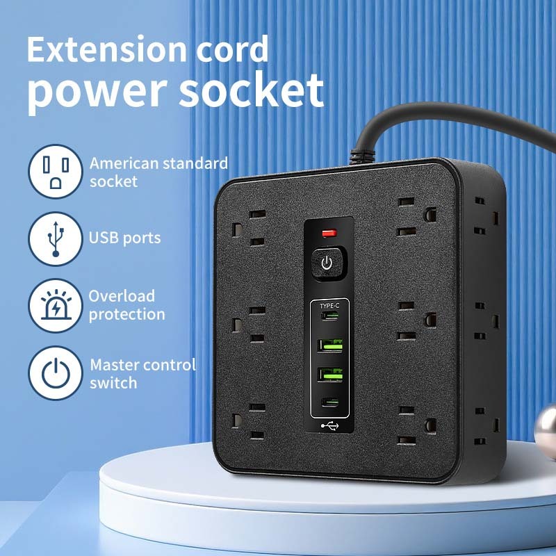 ✅Square Surge Protector Power Strip