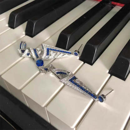 Vintage Satin Stud Earrings