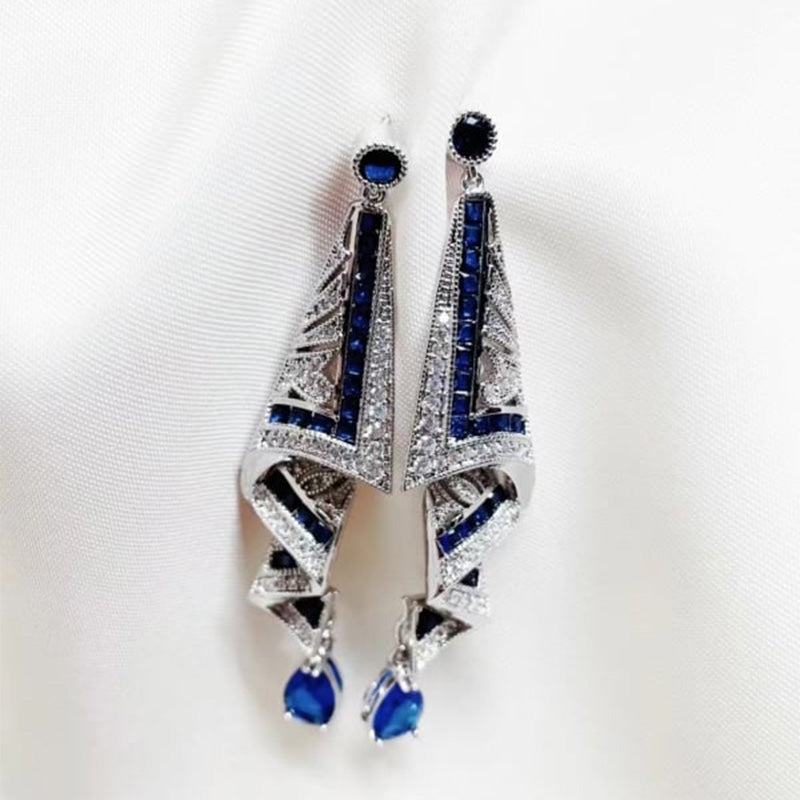 Vintage Satin Stud Earrings