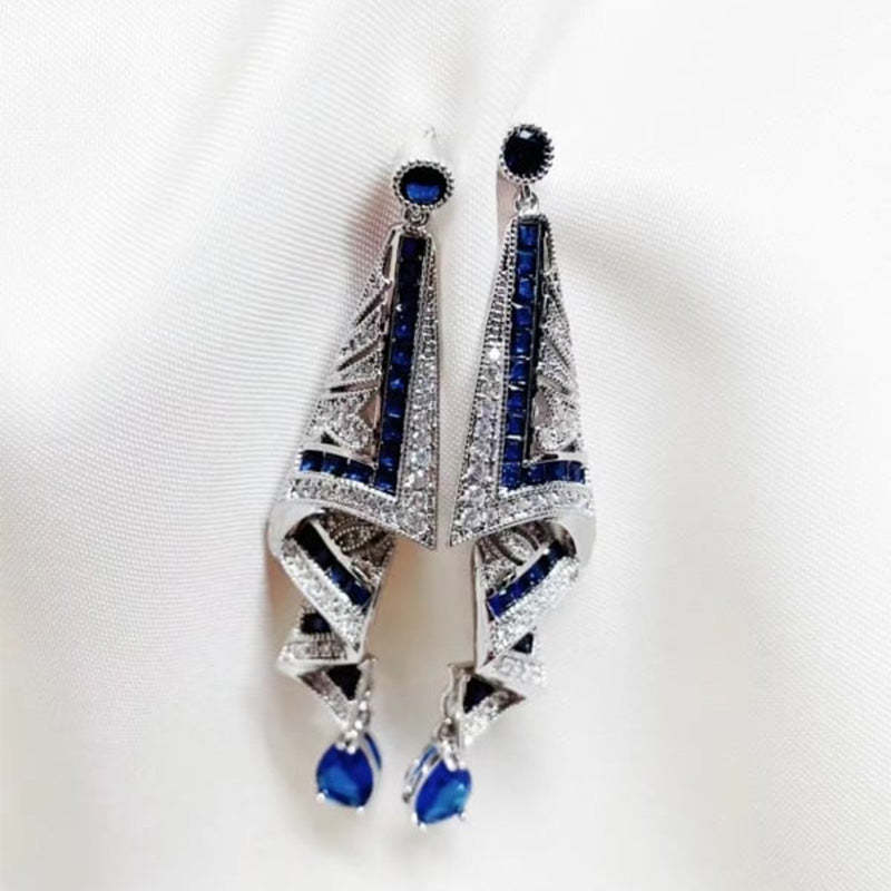 Vintage Satin Stud Earrings