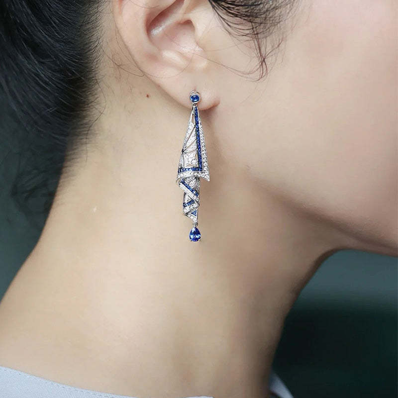 Vintage Satin Stud Earrings