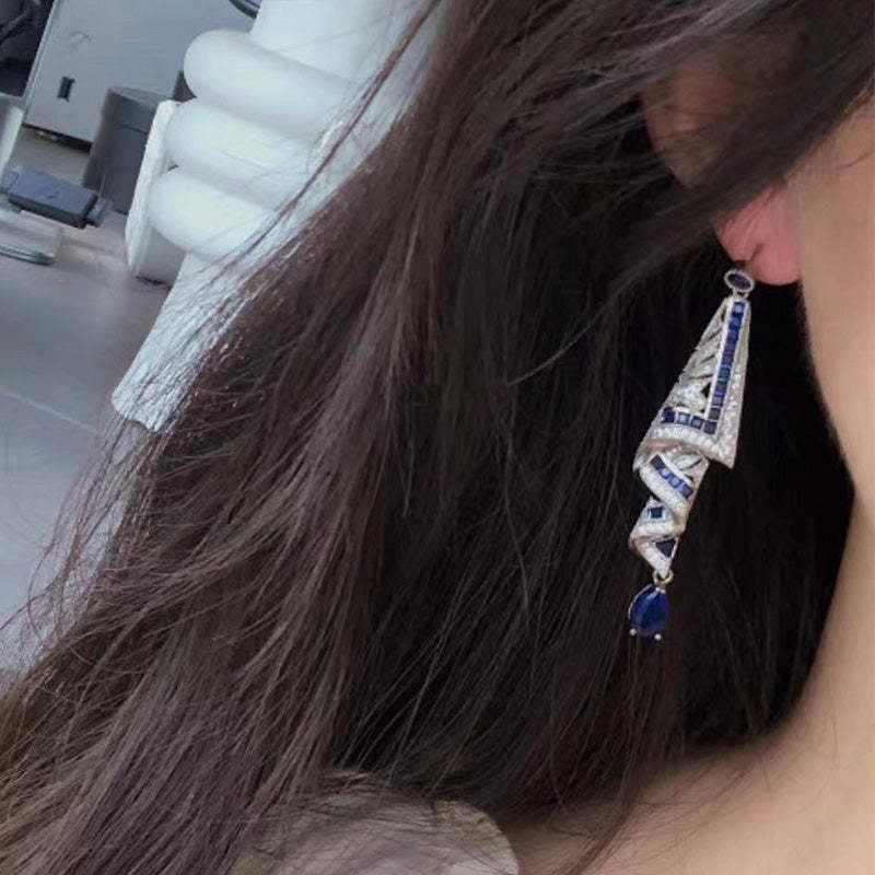 Vintage Satin Stud Earrings