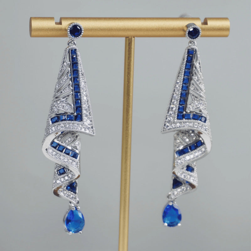 Vintage Satin Stud Earrings