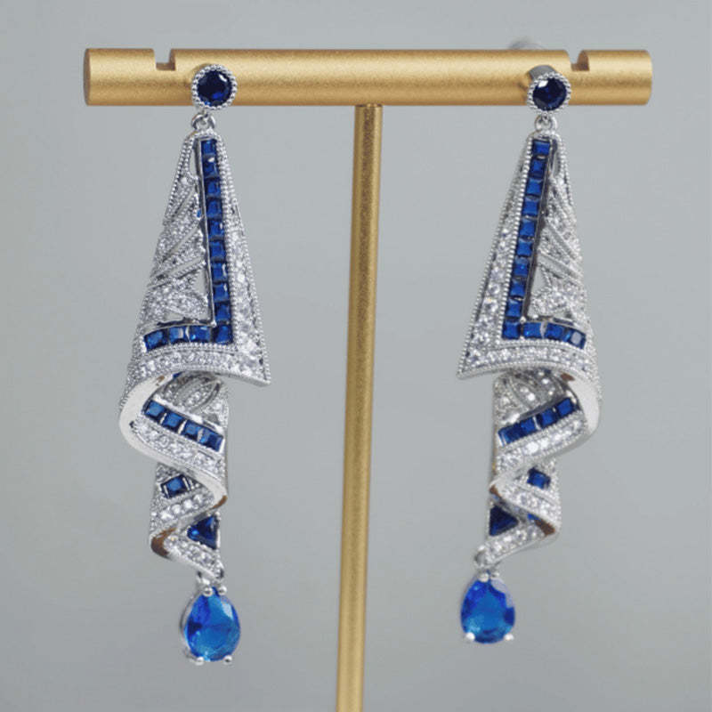 Vintage Satin Stud Earrings