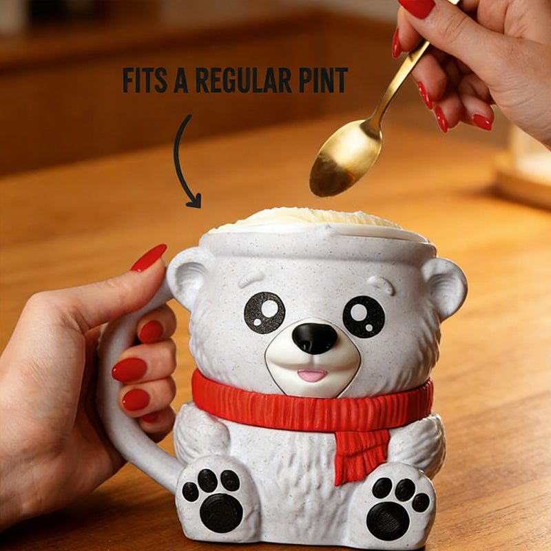 🔥3D-Printed Bear Ice Cream Pint Holder