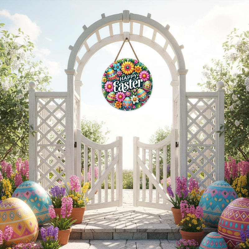 🔥Welcome to My Home - Easter Wooden Hanging Door Sign