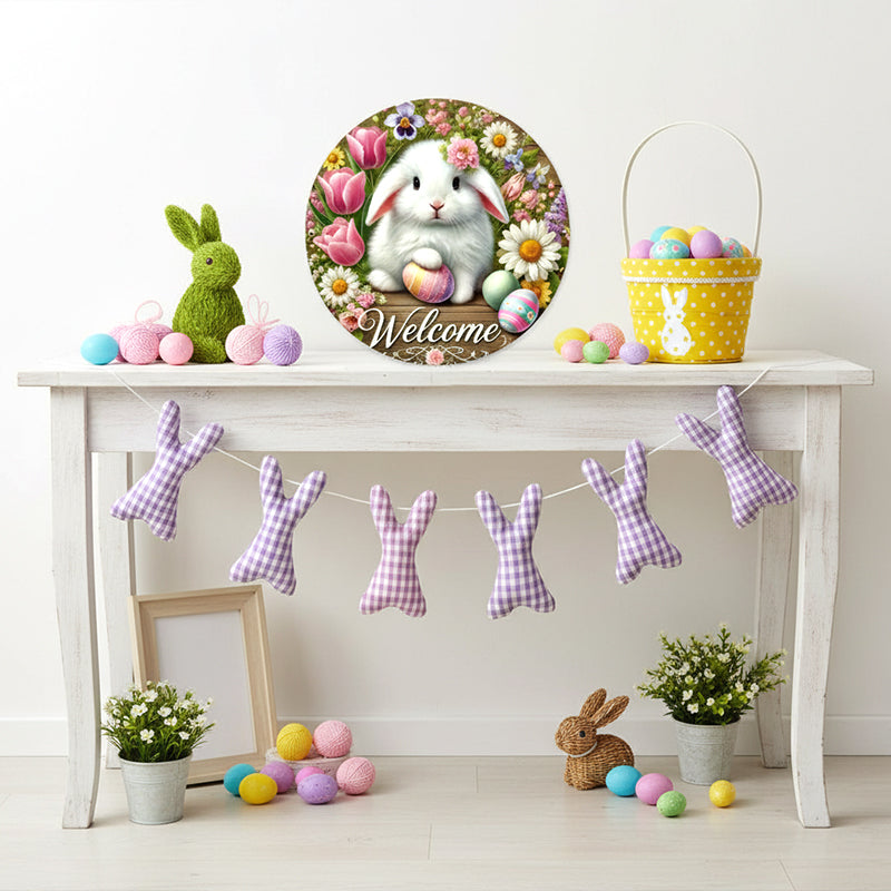 🔥Welcome to My Home - Easter Wooden Hanging Door Sign