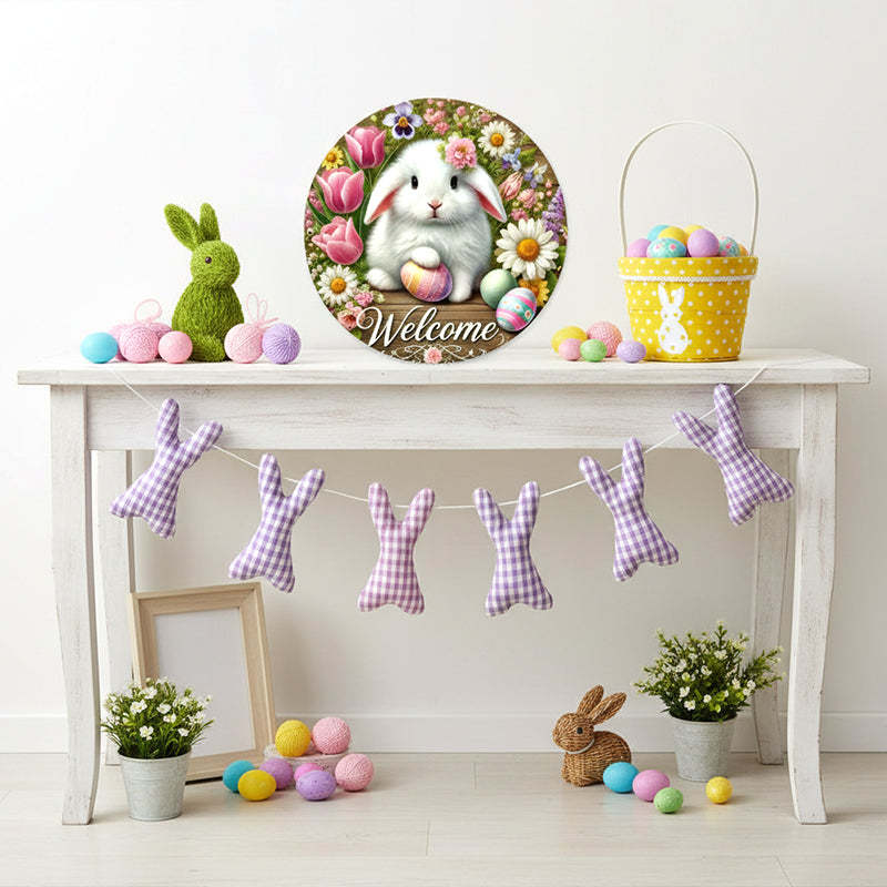 🔥Welcome to My Home - Easter Wooden Hanging Door Sign