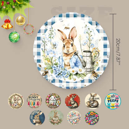 🔥Welcome to My Home - Easter Wooden Hanging Door Sign