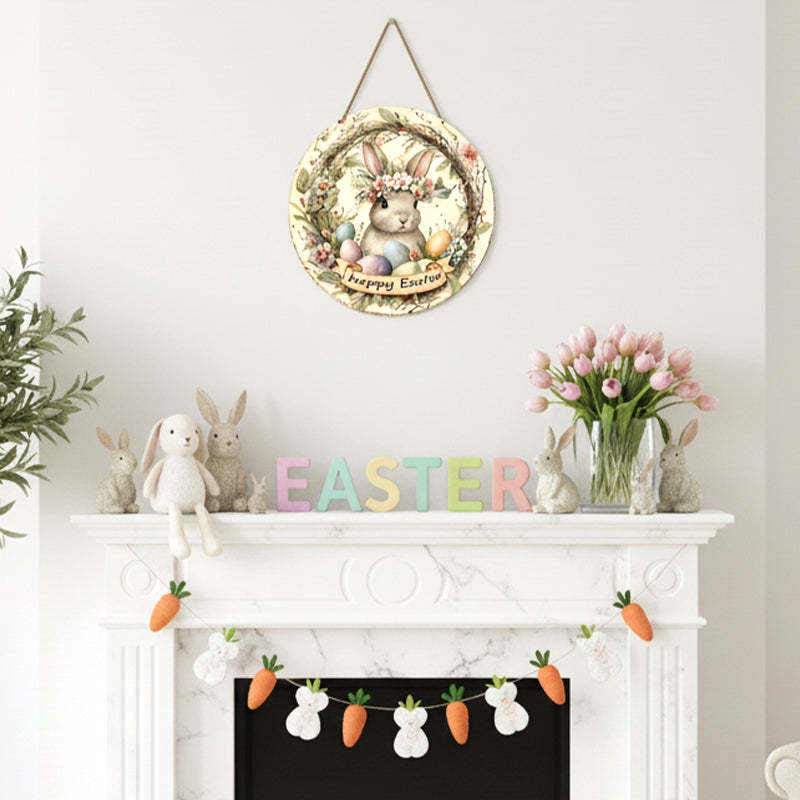 🔥Welcome to My Home - Easter Wooden Hanging Door Sign