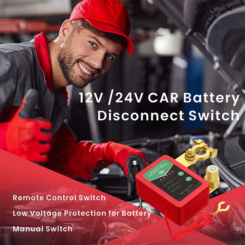 12V/24V Remote Control Car Battery Disconnect Switch