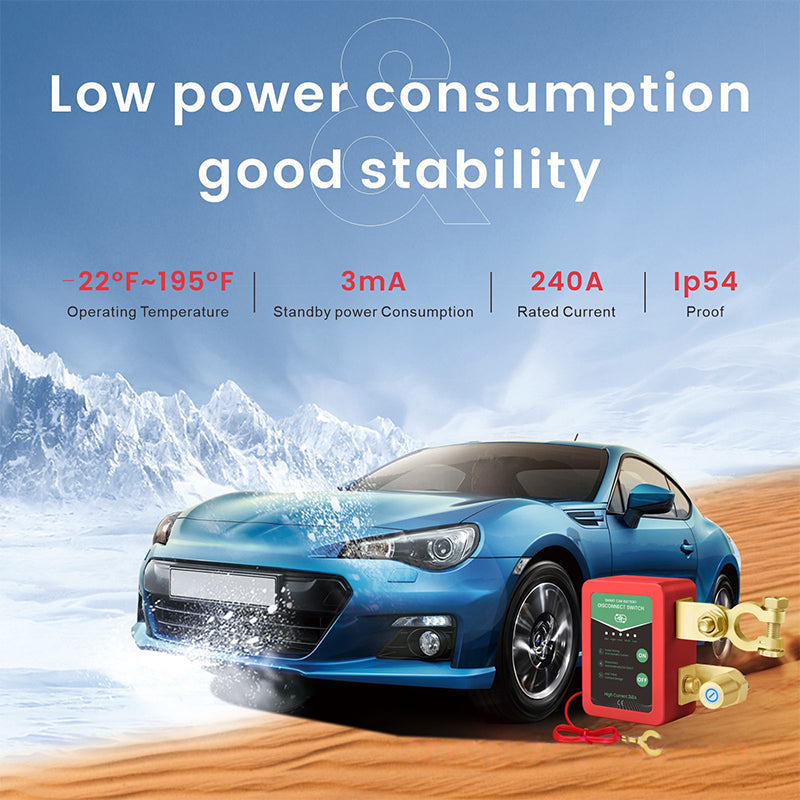 12V/24V Remote Control Car Battery Disconnect Switch