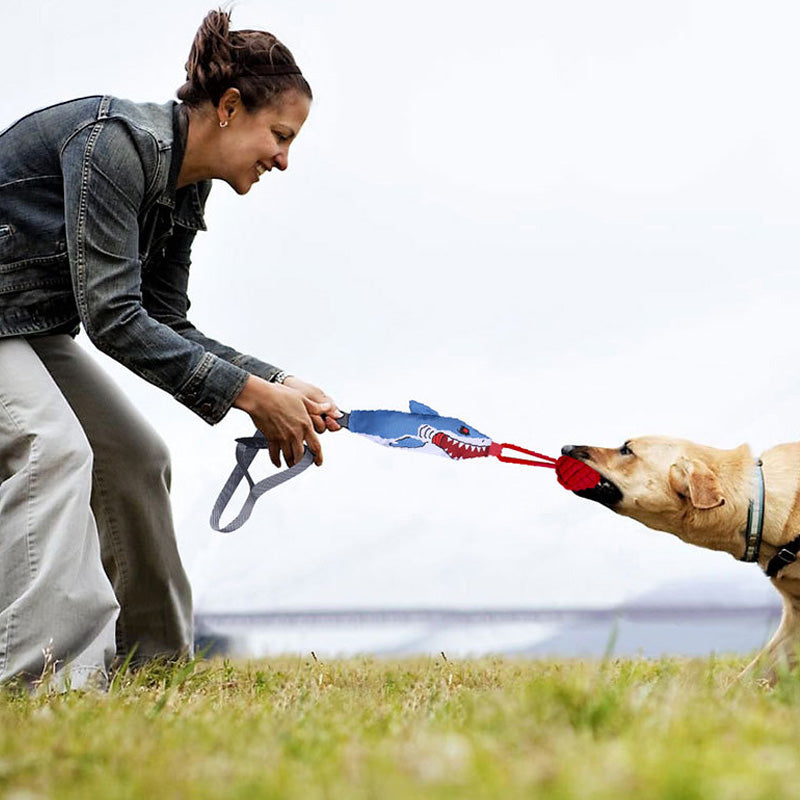 Dog Chew Rope Knot Toy With Handle