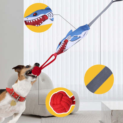 Dog Chew Rope Knot Toy With Handle