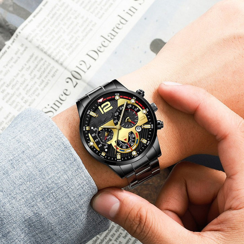 Men's 3-in-1 Watch & Bracelet Gift Set