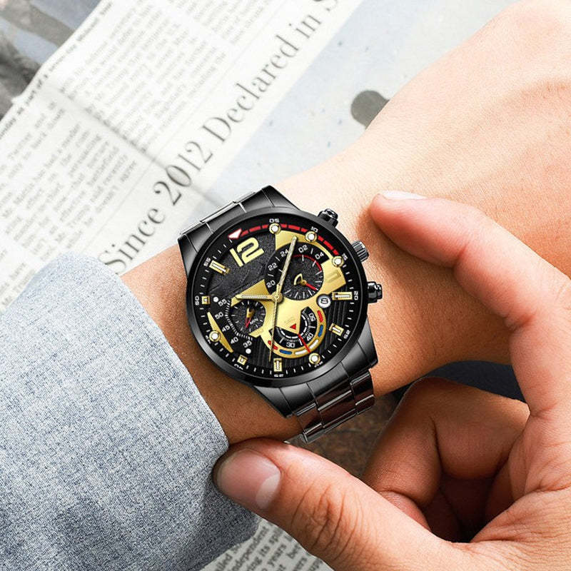 Men's 3-in-1 Watch & Bracelet Gift Set