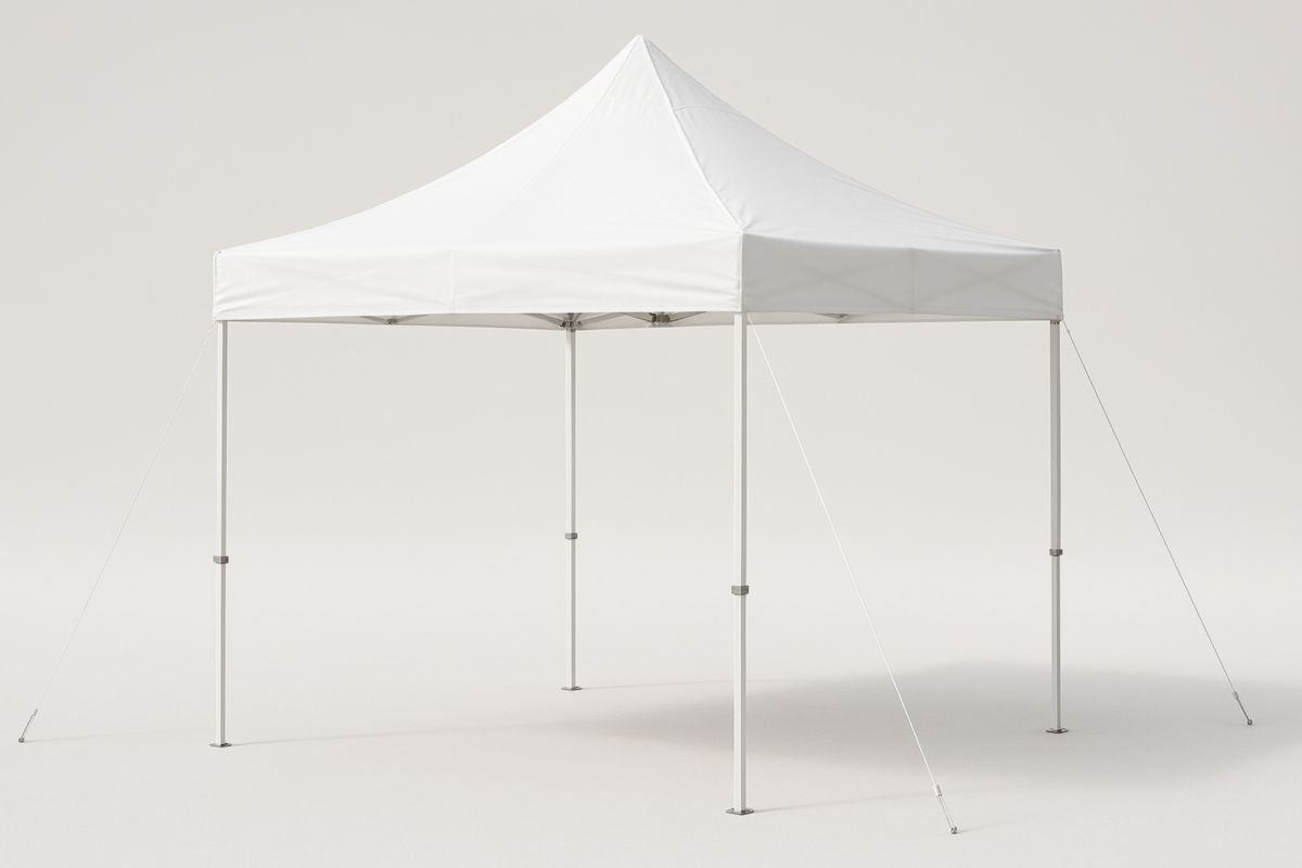 Opvouwbare tent wit 300x300 cm polyester aluminium frame-Cosyeterna