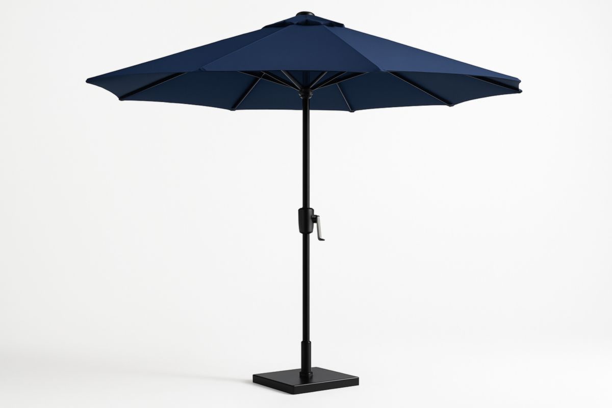 Parasol Outdoor 300 cm Marineblauw Polyester Aluminium Staalbasis-Cosyeterna