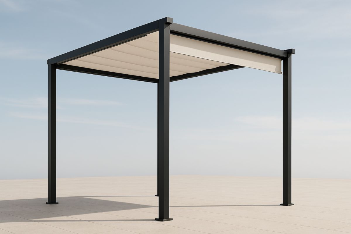 Pergola Aluminium 300x300cm Crème/Antraciet-Cosyeterna