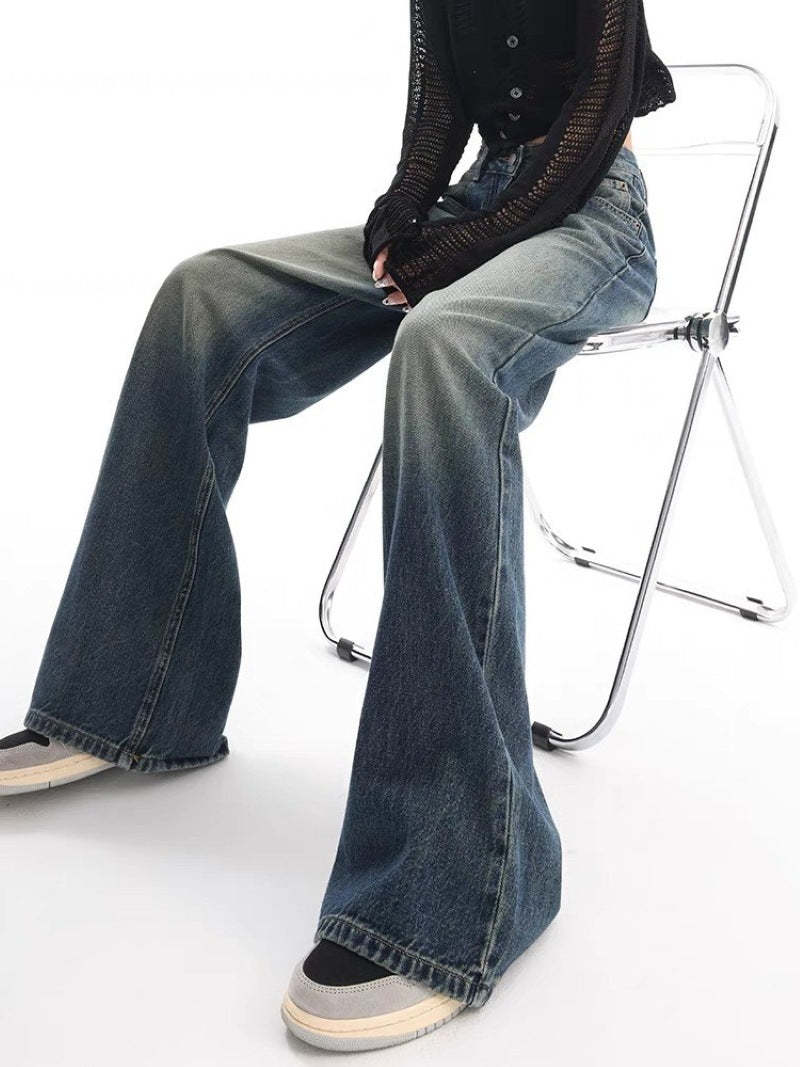 New American Retro Washed Jeans For Women