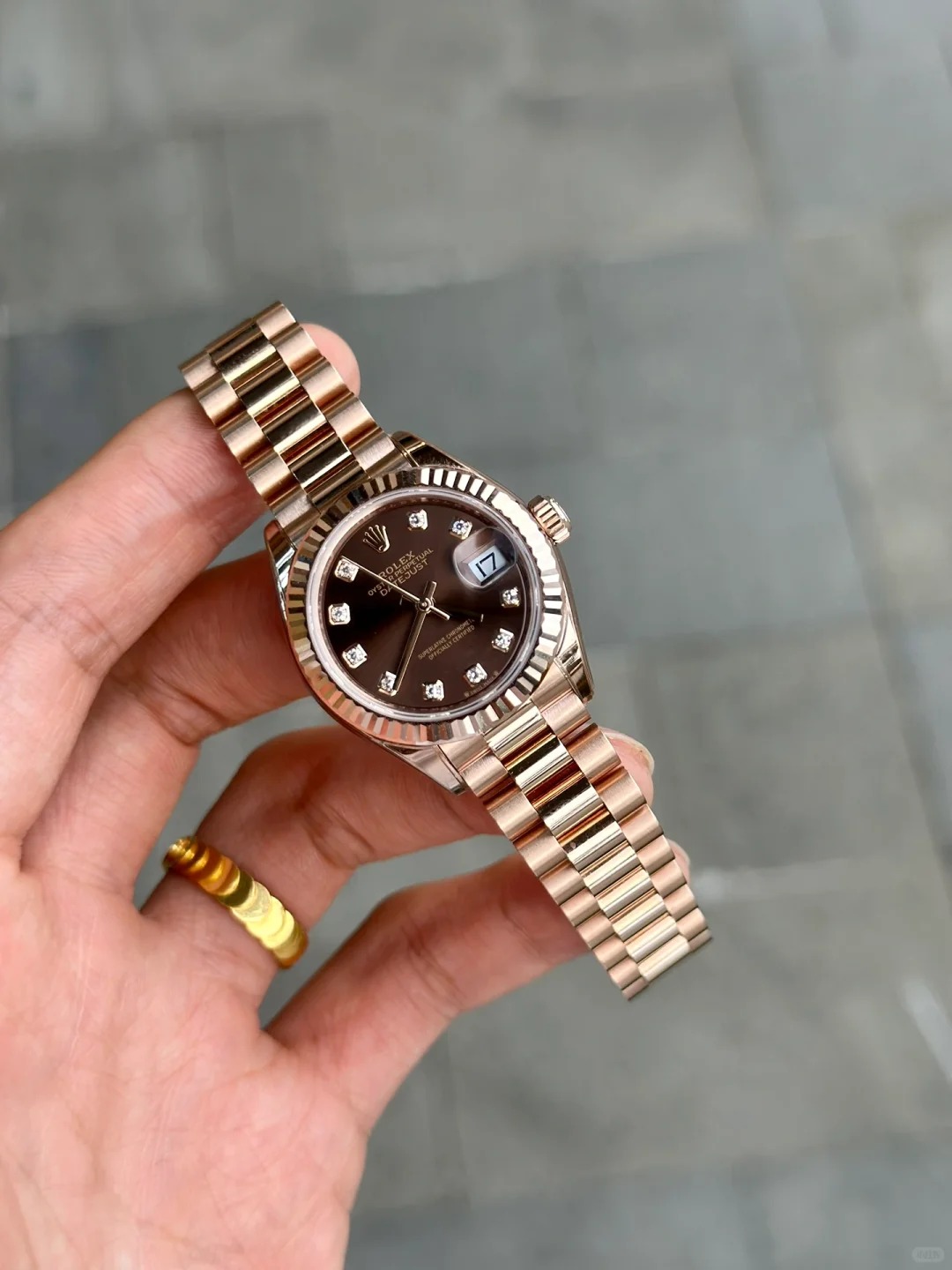 Lady-Datejust 28, 18k Everose Gold, Ref# 279175-0010