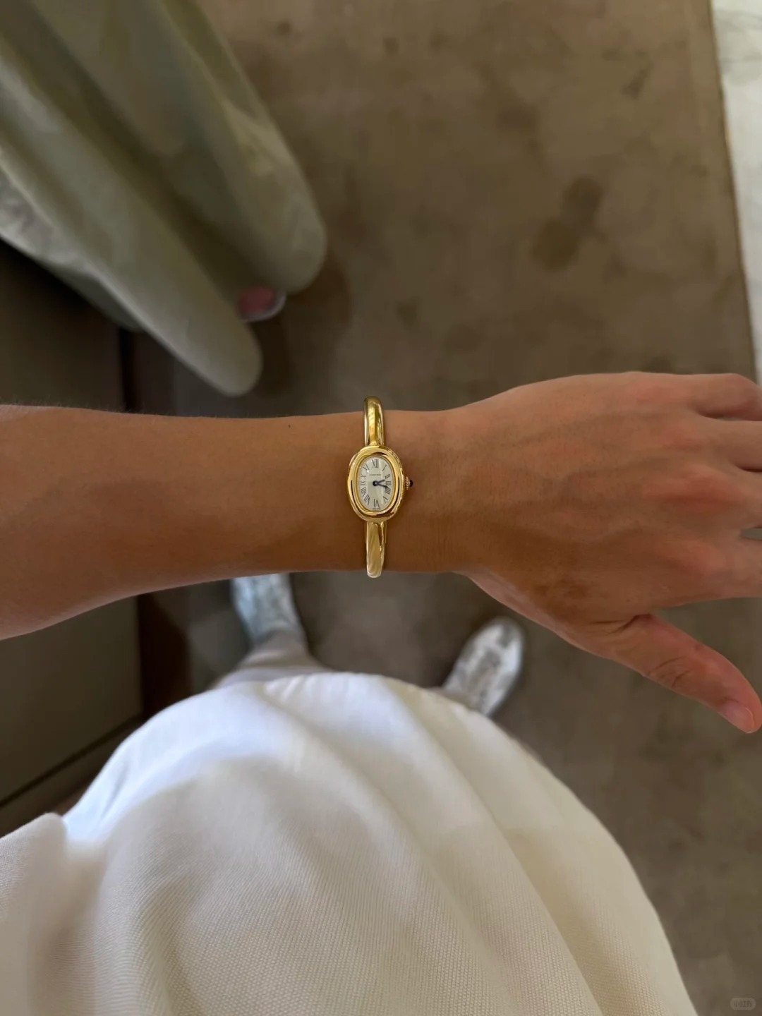 BAIGNOIRE WATCH, Mini Model, Yellow Gold, Size 15 - 17