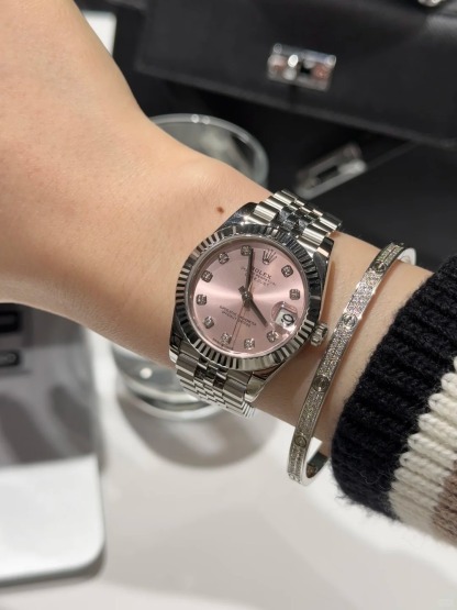 Lady-Datejust 28 Pink Dial Watch 279174-0003