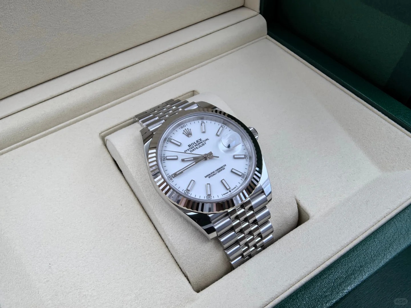 Oyster, 41 mm, Oystersteel and white gold  Reference 126334-0010