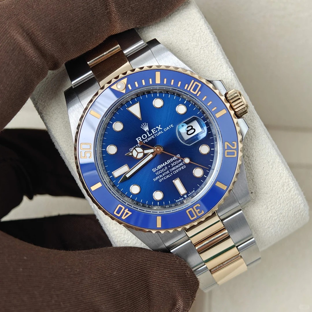 Submariner Date Royal Blue Dial Two Tone Men's Watch 126613LB