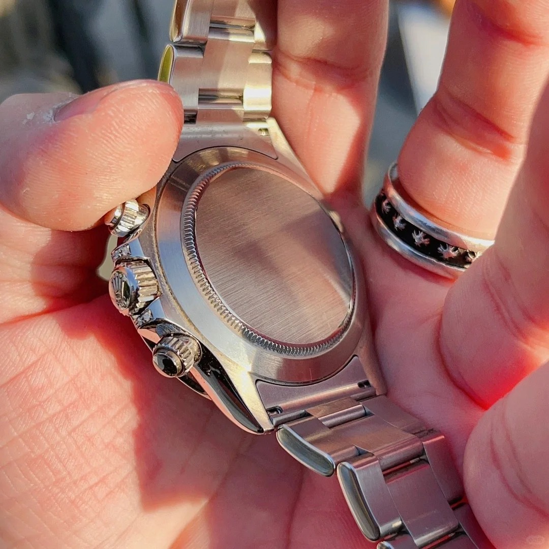 Pre Owned Steel Daytona 116509 Custom Diamond Rainbow