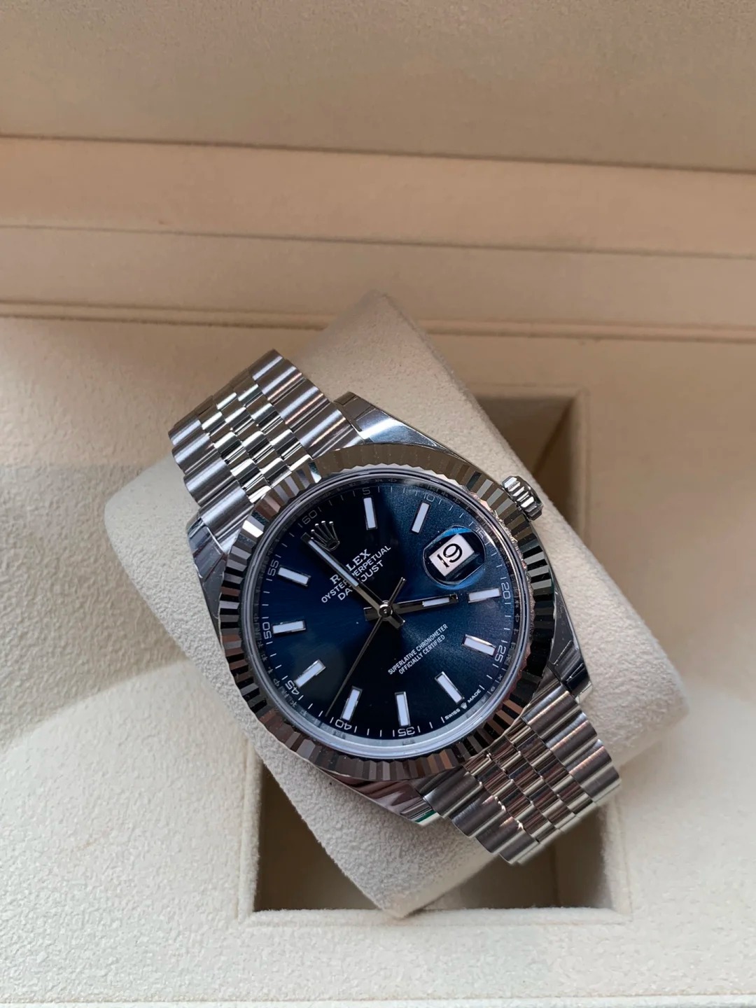 Datejust 41 Blue Dial Men's Watch 126334-0002