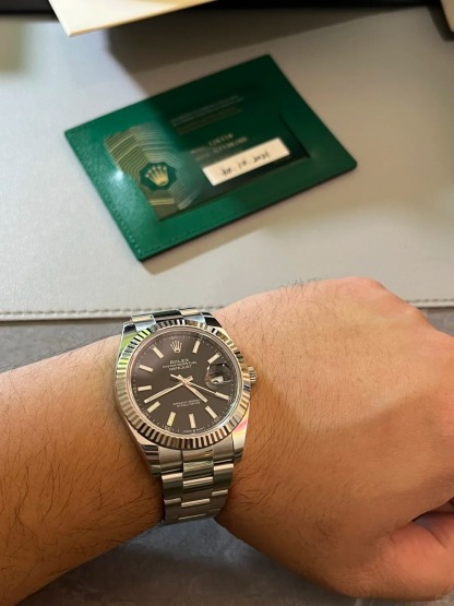 Datejust 41 Black Dial Oyster Bracelet Men's Watch 126334-0017