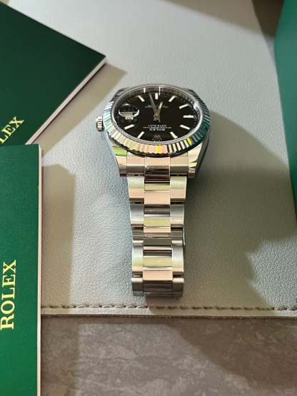 Datejust 41 Black Dial Oyster Bracelet Men's Watch 126334-0017