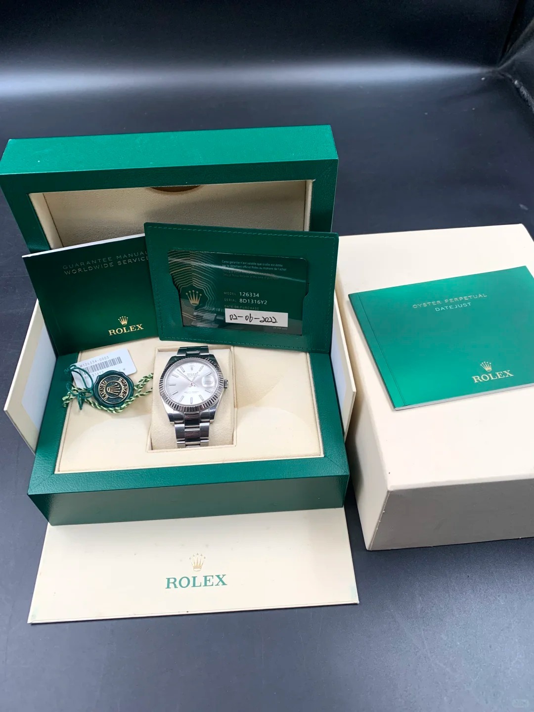 Datejust 41 Silver Dial Oyster Bracelet Watch 126334-0003