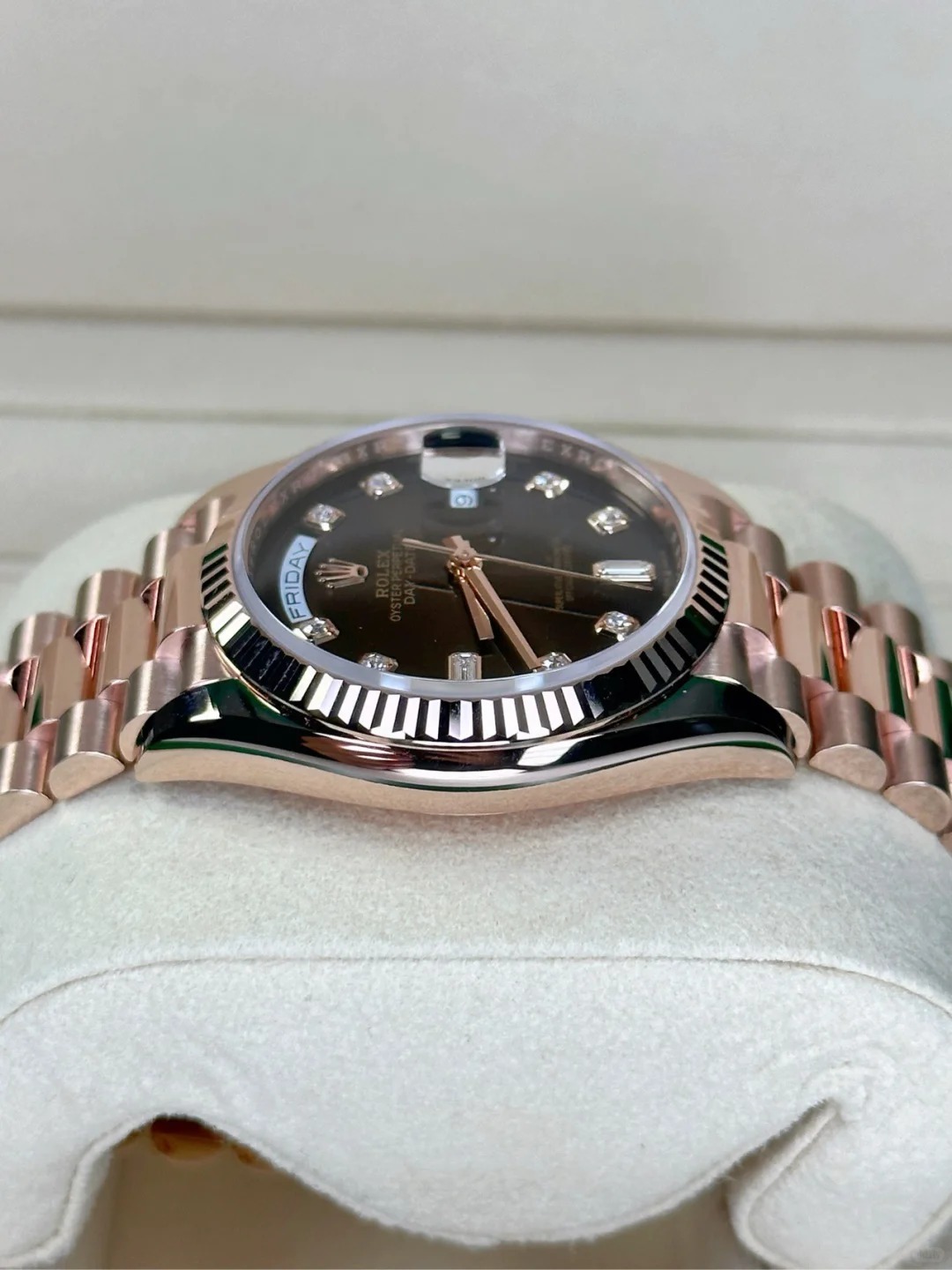 Day-Date 36 Brown Ombre Dial Watch 128235