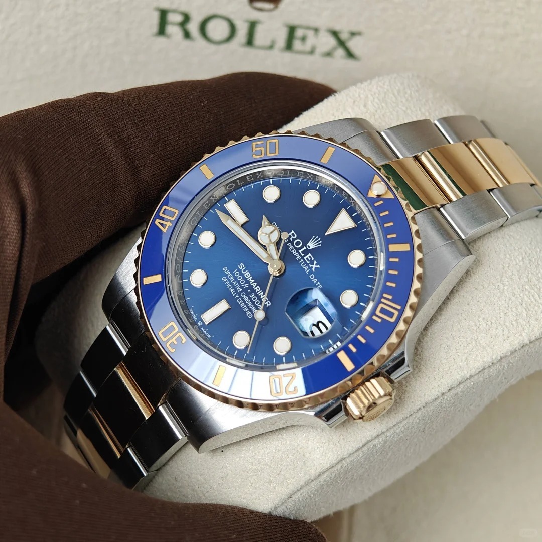 Submariner Date Royal Blue Dial Two Tone Men's Watch 126613LB