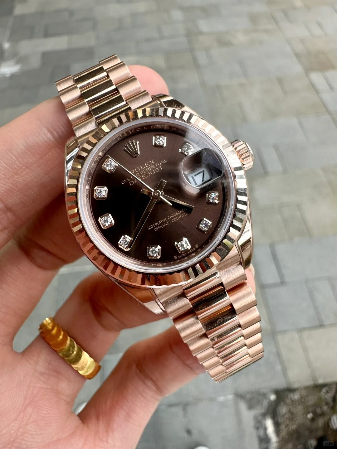 Lady-Datejust 28, 18k Everose Gold, Ref# 279175-0010