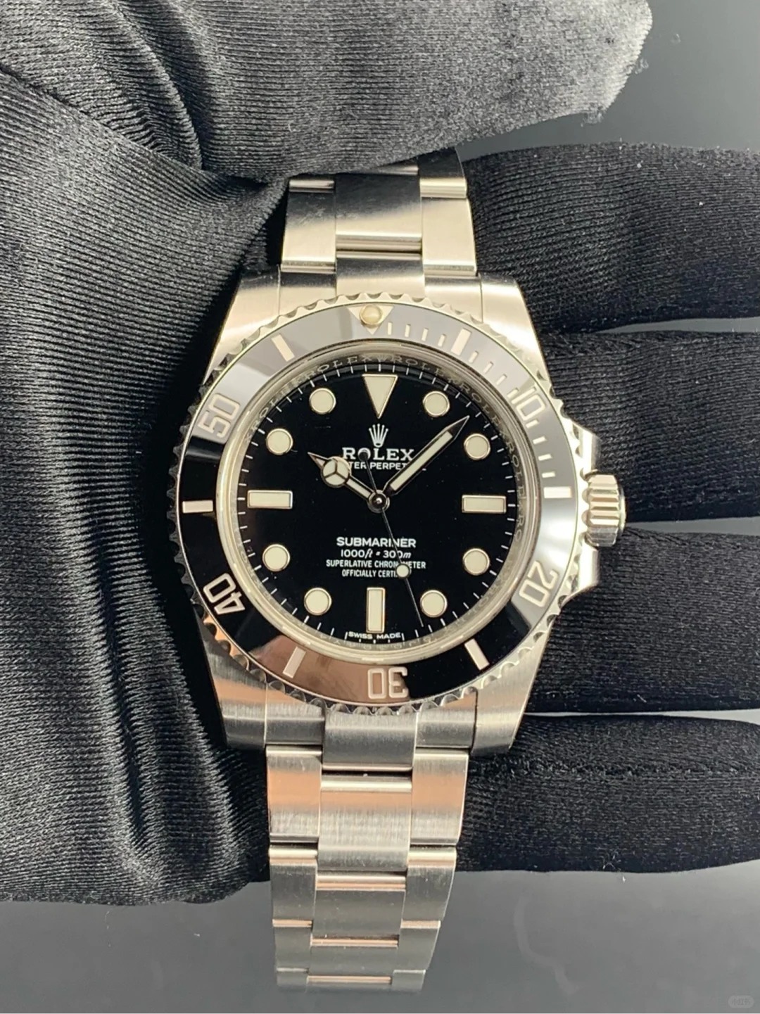 Submariner Men's Luxury Diver Watch Black Dial 114060-0002