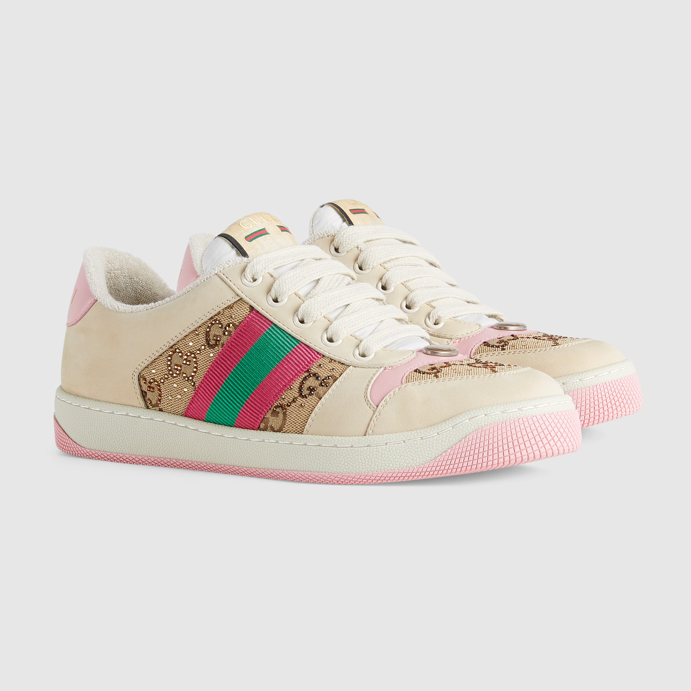 WOMEN'S SCREENER SNEAKER WITH CRYSTALS