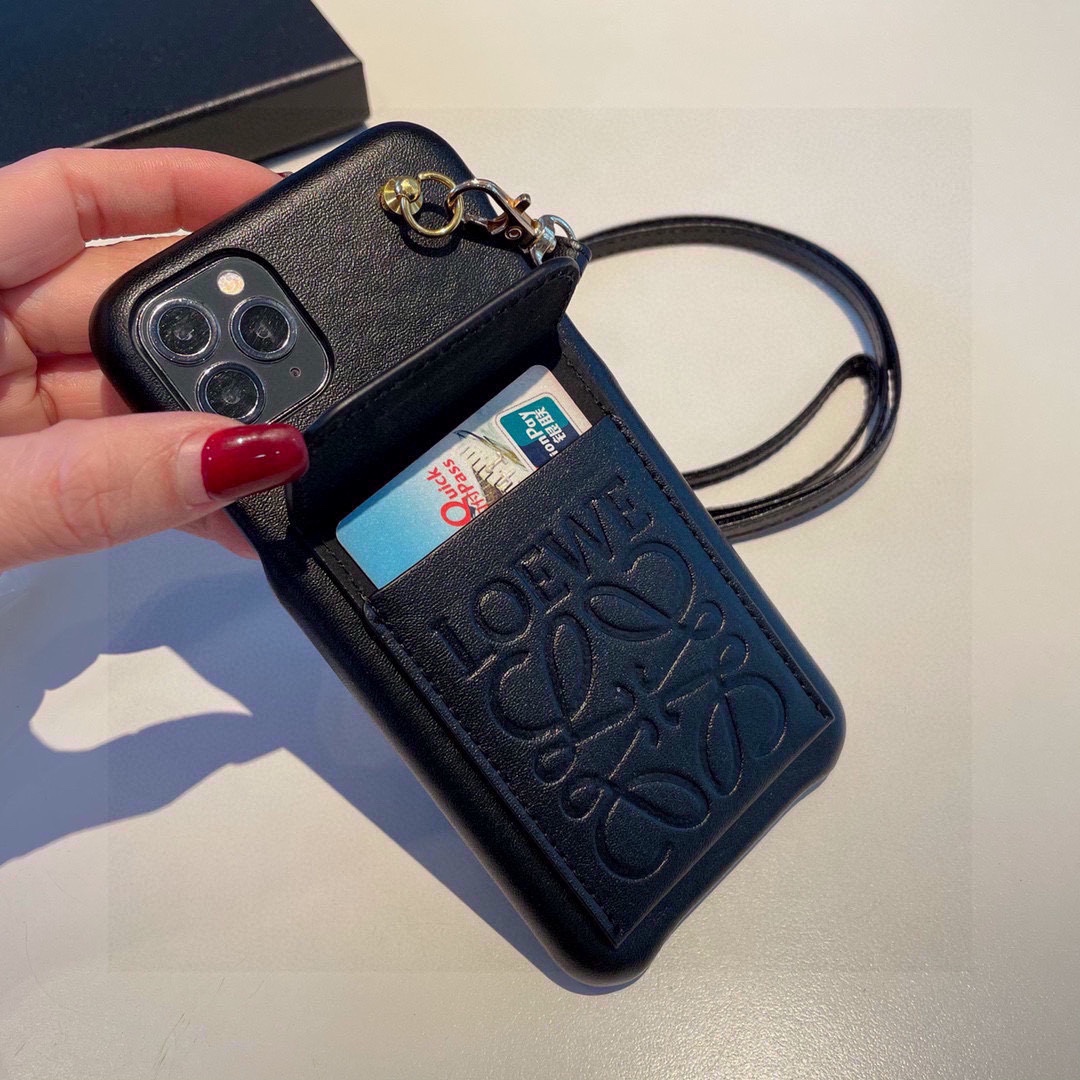 Card Holder Phone Case Card Insert with Crossbody Lanyard