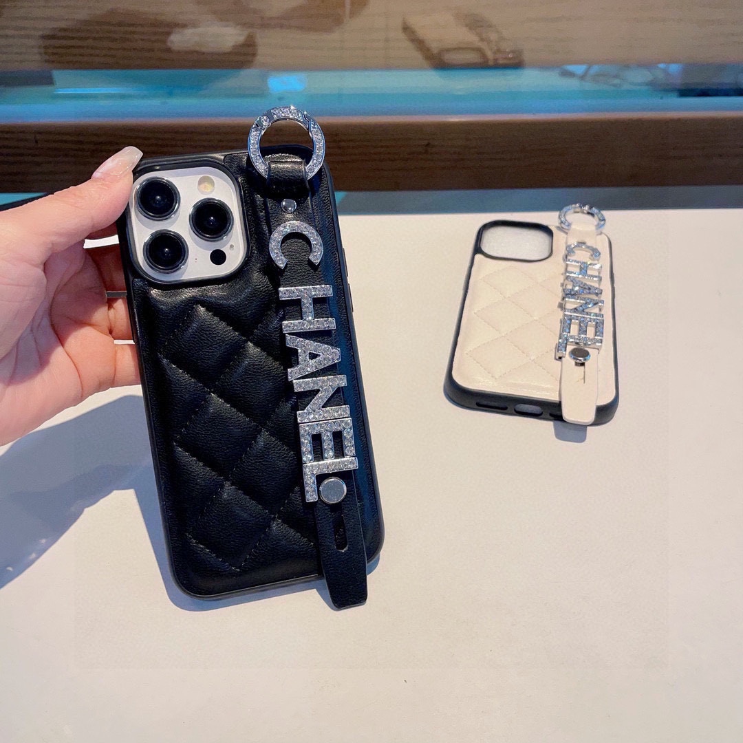 Diamond Letter Wristband Phone Case