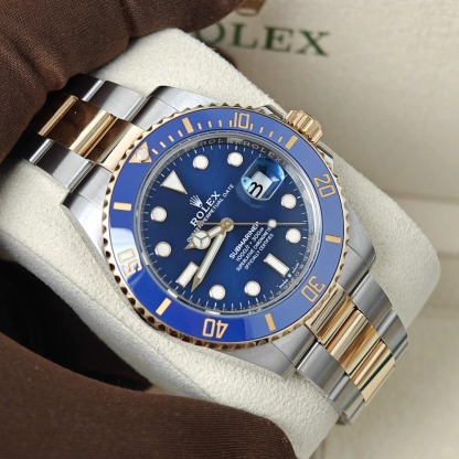 Submariner Date Royal Blue Dial Two Tone Men's Watch 126613LB