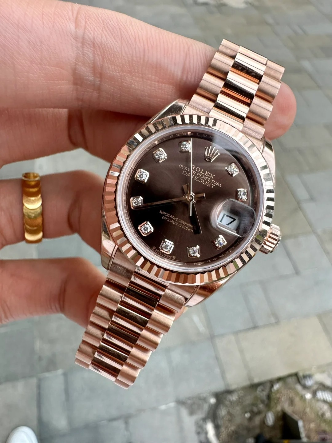 Lady-Datejust 28, 18k Everose Gold, Ref# 279175-0010