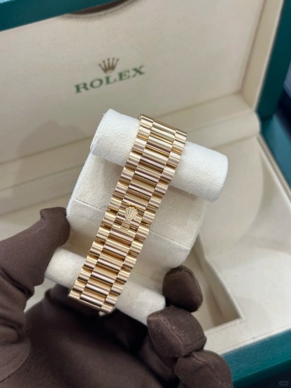 Day-Date 40 Yellow Gold Black Dial Watch 228238-0004