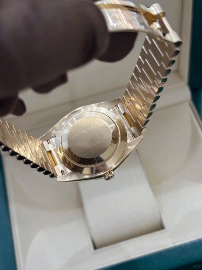 Day-Date 40 Yellow Gold Black Dial Watch 228238-0004