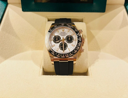 Daytona 18k Everose Gold Ceramic Bezel Meteorite Dial Oysterflex 116515LN-0055