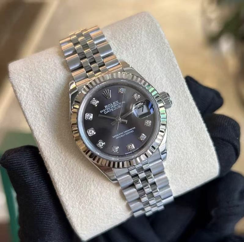 Lady-Datejust 28, Oystersteel and 18k White Gold, Ref# 279174-0016