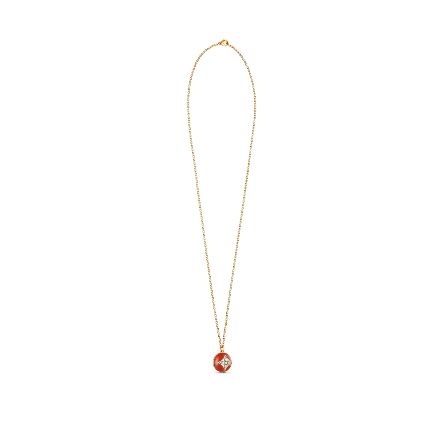B Blossom Pendant, Yellow Gold, White Gold, Cornelian And Diamonds