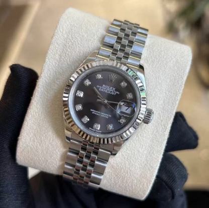 Lady-Datejust 28, Oystersteel and 18k White Gold, Ref# 279174-0016